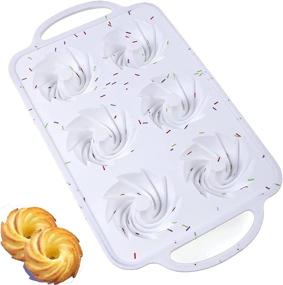 img 4 attached to Силиконовый европейский кекс с антипригарным покрытием Brownie White