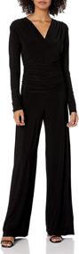 img 2 attached to 👗 Women's Clothing: Norma Kamali Longsleeve Shirred Jumpsuit - Enhancing SEO