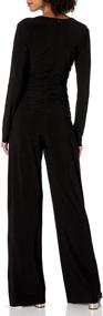 img 1 attached to 👗 Women's Clothing: Norma Kamali Longsleeve Shirred Jumpsuit - Enhancing SEO