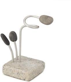 img 3 attached to 💦 Sea Stones Splash Sponge and Brush Holder: Streamlined One-Handed Grab in a Modern USA-Made Design