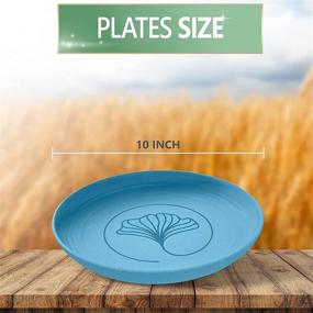 img 3 attached to 🌾 Durable Eco-Friendly Wheat Straw Plates: Unbreakable & Sustainable