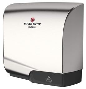 img 1 attached to 💨 World Dryer L-971 SLIMdri: Efficient, ADA Compliant Surface Mounted Hand Dryer with Universal Voltage 110-240V, Aluminum Cover, Brushed Chrome