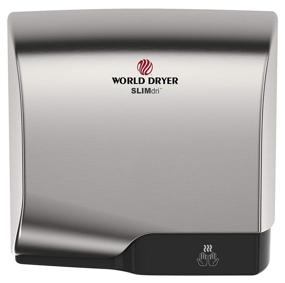 img 3 attached to 💨 World Dryer L-971 SLIMdri: Efficient, ADA Compliant Surface Mounted Hand Dryer with Universal Voltage 110-240V, Aluminum Cover, Brushed Chrome