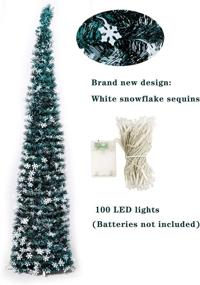 img 2 attached to 🎄 Convenient & Festive: Pop-Up Artificial Christmas Tree with 100LED Lights - Perfect for Holiday Parties & Decorations!