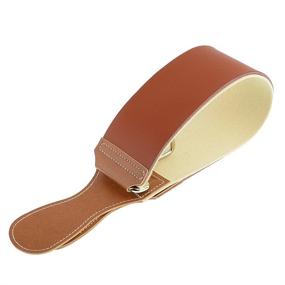 img 3 attached to 🔪 Professional Leather and Canvas Dual Strop for Straight Razor Sharpening - Grandslam Straight Razor Knife Cowhide Strop (Brown, Type 1)