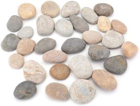 img 2 attached to 🎨 Bekith 6lb River Rocks for Painting Kindness Rocks, Natural Smooth Surface Arts & Crafts Rock Painting Supplies for Kids and Adults, Perfect for Outdoor Rock Art and Garden Decoration