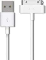 сертифицированный кабель apple mfi 30-pin к usb для зарядки и синхронизации данных iphone 4 - совместим с iphone 4/4s, iphone 3g/3gs, ipad 3/2/1, ipod classic/touch/nano. логотип