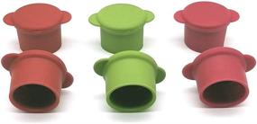 img 3 attached to 🍾 6-Pack Silicone Wine Stoppers with Grip Top - Unbreakable and Reusable Caps for Bottled Wine to Maintain Freshness