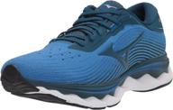 mizuno mens running imperial blue sea men's shoes for athletic logo