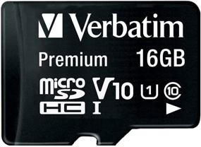 img 3 attached to 💾 Verbatim 16 ГБ Премиум microSDHC карта памяти | UHS-I V10 U1 класс 10 | С адаптером | Черный (44082)