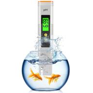 extenuating threads digital ph meter: high precision water tester pen for household drinking water, pool, and aquarium ph measurement (white) logo