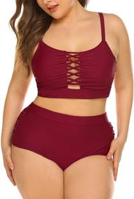 img 2 attached to 👙 INVOLAND High-Waisted Swimsuit: Women's Clothing and Swimwear, Perfect for Bathing, Swimming, and Cover-Ups