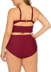 img 1 attached to 👙 INVOLAND High-Waisted Swimsuit: Women's Clothing and Swimwear, Perfect for Bathing, Swimming, and Cover-Ups