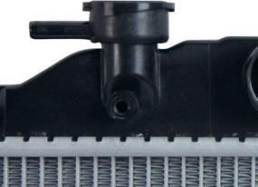 img 2 attached to 🔧 TYC 2402: Subaru 1-Row Plastic Aluminum Replacement Radiator - High-Quality and Compatible