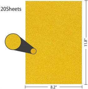 img 3 attached to 🎉 VGOODALL Glitter Paper Cardstock: 20 Sheets of Silver and Gold A4 Size 250gms Craft Paper for Card Making, Scrapbooking, and DIY Craft Projects - Perfect for Birthday Party Decorations