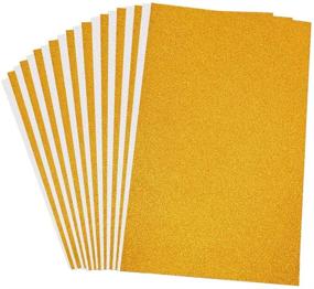 img 4 attached to 🎉 VGOODALL Glitter Paper Cardstock: 20 Sheets of Silver and Gold A4 Size 250gms Craft Paper for Card Making, Scrapbooking, and DIY Craft Projects - Perfect for Birthday Party Decorations