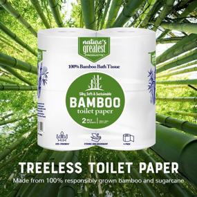 img 3 attached to 🌿 Environmentally-Friendly Bamboo Toilet Paper - 4-Rolls - 2-Ply – Tree-Free & RV Safe – Sustainable & Soft