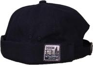 versatile unisex 4ufit brimless docker leon hat: stylish skull docker beanie for all seasons logo