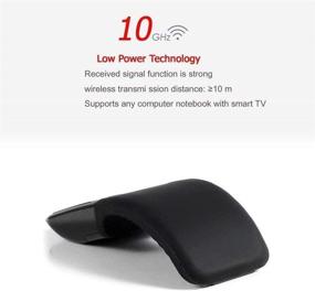 img 1 attached to 💻 Optical Wireless Mouse with Nano Receiver - Quiet, Portable and Sleek Design for Notebook, Computer, Laptop - Black