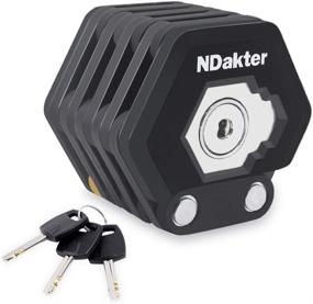 img 4 attached to 🔒 NDakter Foldable Chain Lock for Bicycles - Bike Burger Locks Heavy Duty Anti Theft - High Security Alloy Steel Locks - Includes 3 Keys, Mounting Bracket - 2.6FT/79CM