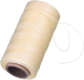 img 4 attached to Beige eBoot 260m 150D 1mm Leather Sewing Waxed Thread Cord - Ideal for DIY Leather Craft