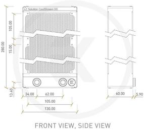 img 1 attached to 🌟 Улучшенное охлаждение с двойным радиатором EK-CoolStream XE 240 от EKWB в стильной черной отделке 🌟