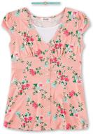 stylish and comfortable: speechless 🌸 girls' big floral button front yummy top logo