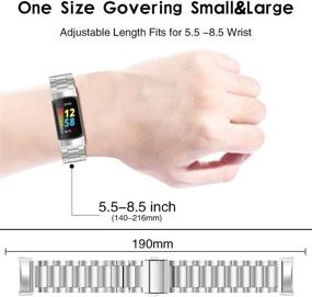 img 1 attached to Compatible Stainless WatchBand Replacement Classic Accessory Wellness & Relaxation