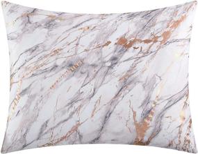 img 1 attached to Stunning Marble Comforter Set - Perfect for Full/Queen Beds from Pop Shop