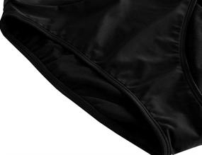 img 1 attached to Womens High Cut High Leg Swimsuit Briefs - Mycoco Cheeky Bikini Bottoms