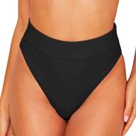 womens high cut high leg swimsuit briefs - mycoco cheeky bikini bottoms logo