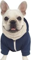 🐶 moolecole zip-up pet hoodie costume | dog hooded outfit apparel for french bulldog and pug | puppy pet hooded coat логотип