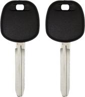 🔑 keyless2go uncut transponder ignition car key pair replacement for select toyota vehicles - toy44d-pt logo