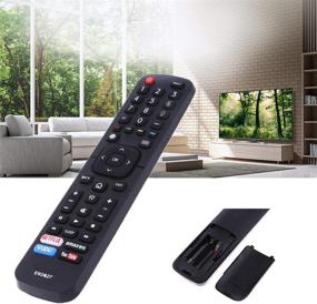 img 1 attached to 📺 EN2A27 Remote Control for Hisense LED HDTV TV - Compatible with 40H5B, 55H6B, 50H7GB, 43H6C, 43H6D, 50H6C, 50H6D, 55H6C, 55H6D, 65H6C, 65H6D - Supports Netflix, Vudu, YouTube