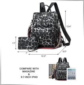img 3 attached to Fashion Backpack Satchel Handbags & Wallets for Women- Shoulder Satchel Handbags