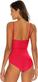 img 1 attached to 👙 RELLECIGA Womens Bandeau Swimwear: Stylish Women's Clothing for Swimsuits & Cover Ups