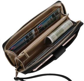 img 3 attached to 👜 Стильные кошельки-клатчи с карманом для мобильного телефона: необходимость в сумочках и кошельках для женщин