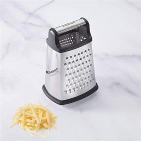 img 1 attached to 🧀 Cuisinart CTG-00-BGS Box Grater with Storage, 4.75 Inch Length x 6.25 Inch Width x 9.0 Inch Height, Silver