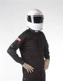 img 3 attached to 🔥 RaceQuip Racing Driver Fire Suit Jacket Single Layer SFI 3.2A/1 Black Large 111005 - High-Performance Safety Gear for Professional Racers