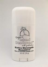 img 4 attached to 🌿 Organic Island Deodorant Extra Strength Sensitive (1/3 Baking Soda) with Probiotics - 2.5 oz Stick (1 Count)