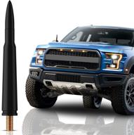 🚀 highly durable premium bullet antenna for ford f150 (2009-2021) – upgraded 4.25 inch truck antenna – car wash-proof fm am radio antenna – sleek black design – 30 caliber style – ford f150 accessories logo