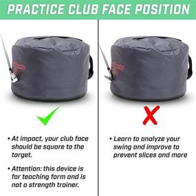 img 3 attached to 🏌️ GoSports Fillable Golf Swing Bag - Optimize Impact Position Training for Proper Club and Hand Placement, Ideal for Golfers of All Skill Levels