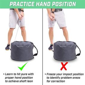 img 2 attached to 🏌️ GoSports Fillable Golf Swing Bag - Optimize Impact Position Training for Proper Club and Hand Placement, Ideal for Golfers of All Skill Levels