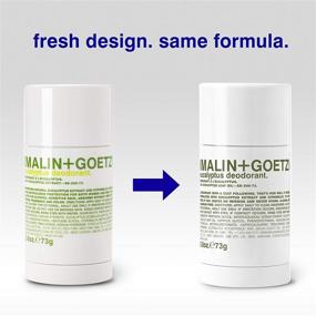 img 1 attached to 🌿 Malin + Goetz Eucalyptus and Bergamot Botanical Deodorant - Natural, Odor and Sweat Protection - All Skin Types, Residue-Free - No Aluminum or Alcohol - 2.6 Fl Oz