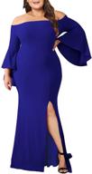 👗 ecosunny women evening shoulder fishtail dress: elegant wh women's clothing for special occasions logo