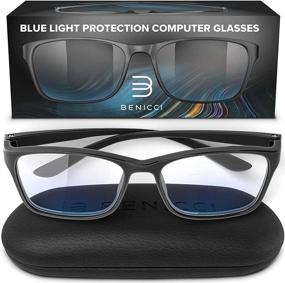 img 4 attached to Instant Relief from Digital Eye Strain with Stylish Blue Light Blocking Glasses for Men and Women - Includes Protective Case