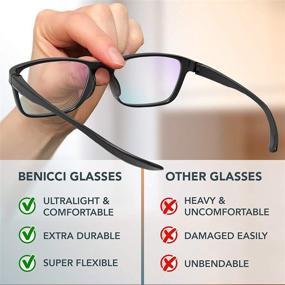 img 1 attached to Instant Relief from Digital Eye Strain with Stylish Blue Light Blocking Glasses for Men and Women - Includes Protective Case