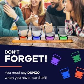 img 2 attached to 🎉 DUNZO - Party Edition: Classic Card Game with Shot Glasses - Draw 2, Skip, Reverse, Get Loco - Fun Party Game & Funny Gifts - Card Games