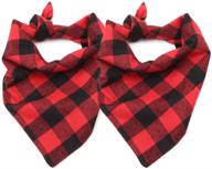 🐾 asocea dog bandana: reversible plaid painting triangle bibs for dogs & cats – christmas, halloween, birthday & wedding accessories for puppies, kittens and pets logo