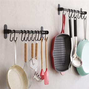 img 2 attached to 🧺 Hanging Kitchen Storage by Wallniture: Shapely and Functional